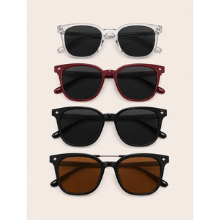 LENTES DE SOL CUADRADOS CON REMACHES