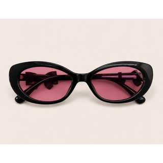 LENTES DE SOL CAT EYE NEGRO ROSA